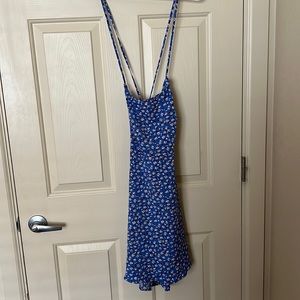 Blue pattern Dress